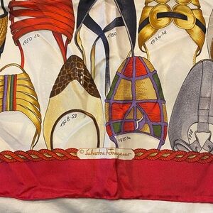 Salvatore Ferragamo History of Shoes, Silk Scarf